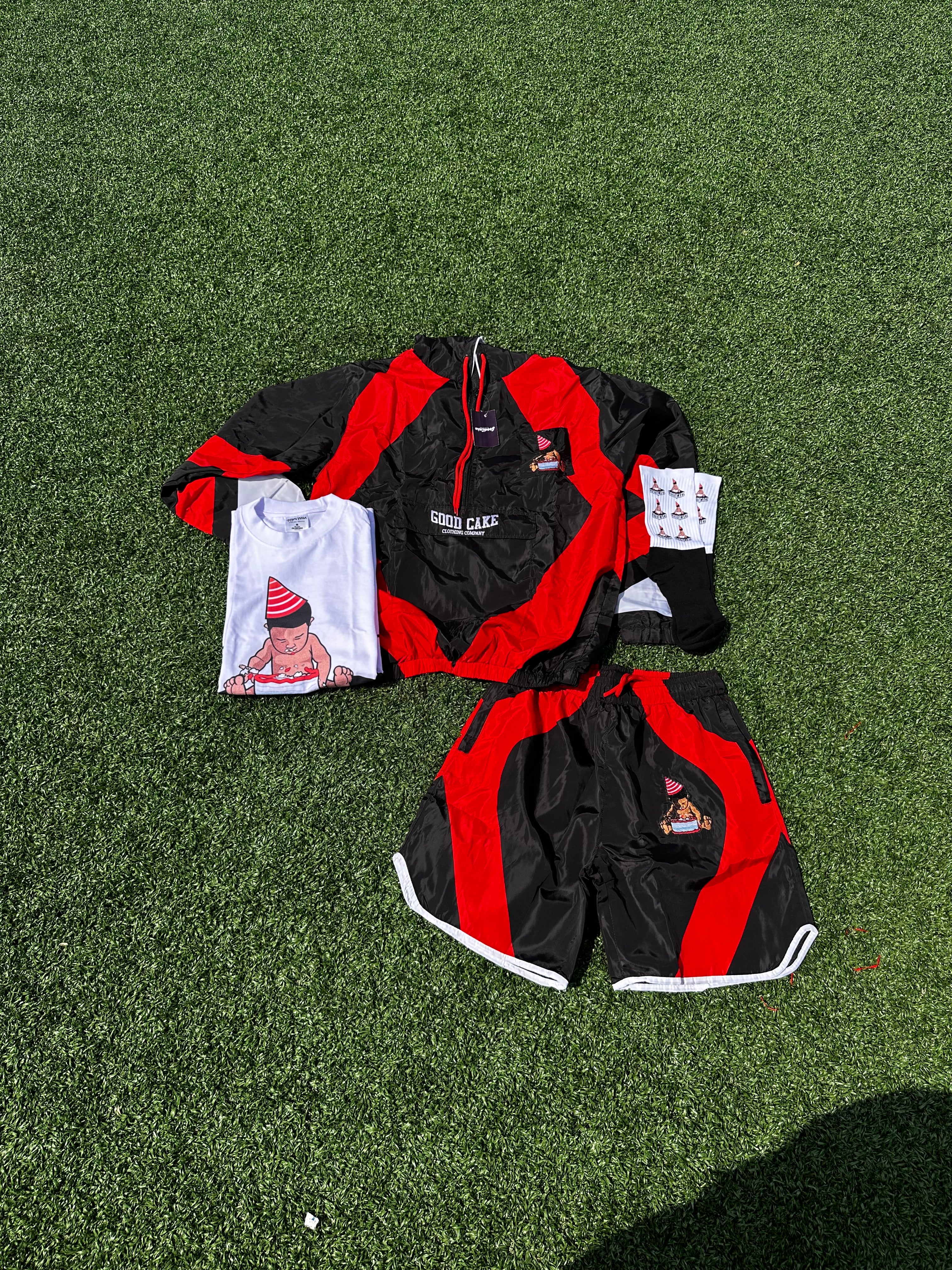 GoodCake Windbreaker Short set